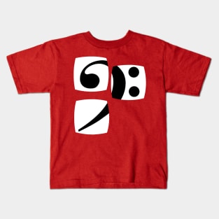 Bass clef for bassist and bassist Kids T-Shirt